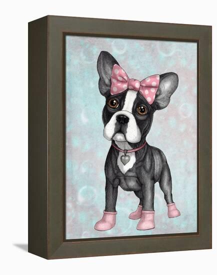 Sweet Frenchie-Barruf-Framed Stretched Canvas