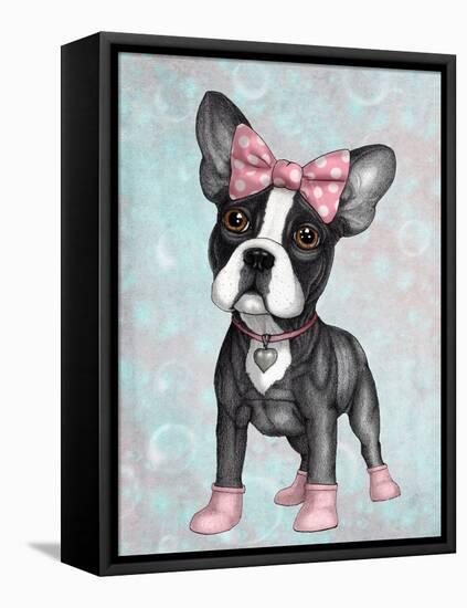 Sweet Frenchie-Barruf-Framed Stretched Canvas