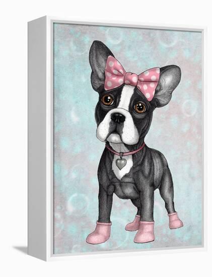 Sweet Frenchie-Barruf-Framed Stretched Canvas