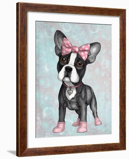 Sweet Frenchie-Barruf-Framed Art Print