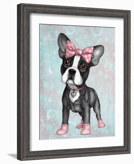 Sweet Frenchie-Barruf-Framed Art Print