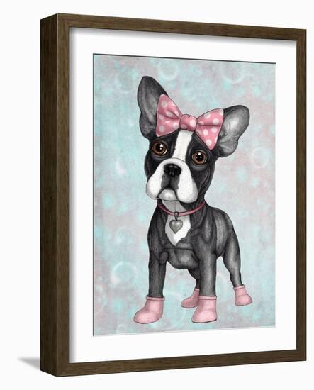 Sweet Frenchie-Barruf-Framed Art Print