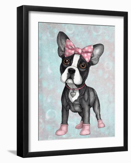 Sweet Frenchie-Barruf-Framed Art Print