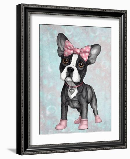 Sweet Frenchie-Barruf-Framed Art Print