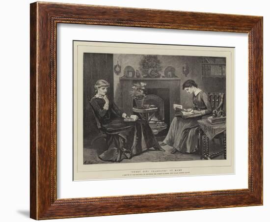 Sweet Girl Graduates at Home-Arthur Hopkins-Framed Giclee Print