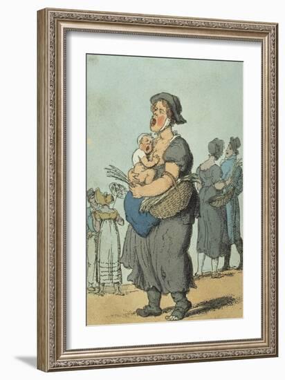 Sweet Lavender, 1820 (Engraving)-Thomas Rowlandson-Framed Giclee Print