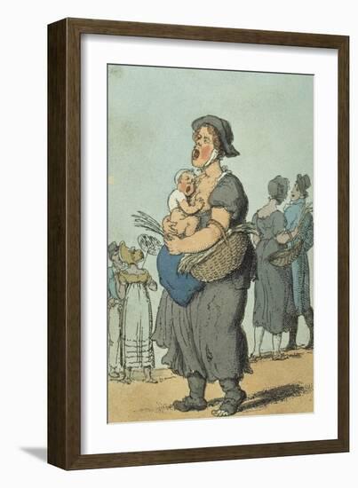 Sweet Lavender, 1820 (Engraving)-Thomas Rowlandson-Framed Giclee Print