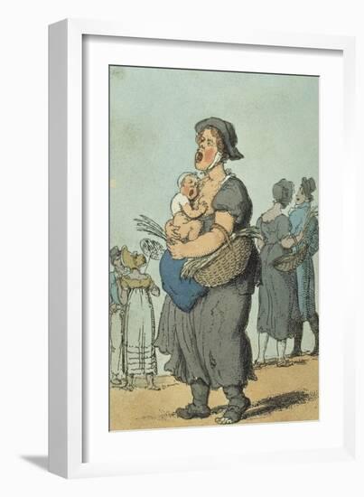 Sweet Lavender, 1820 (Engraving)-Thomas Rowlandson-Framed Giclee Print