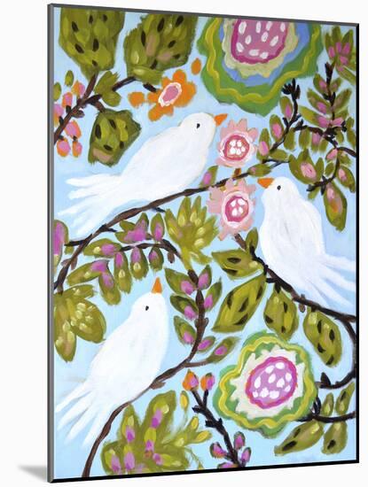 Sweet Love Birds I-Karen Fields-Mounted Art Print