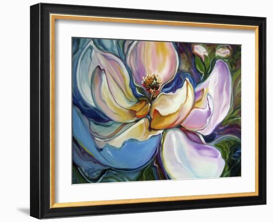 Sweet Maganolia Modern Floral Abstract-Marcia Baldwin-Framed Giclee Print