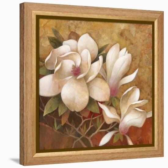 Sweet Magnolia I-Elaine Vollherbst-Lane-Framed Stretched Canvas