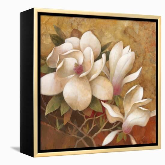 Sweet Magnolia I-Elaine Vollherbst-Lane-Framed Stretched Canvas