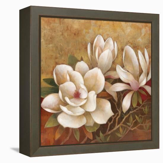 Sweet Magnolia II-Elaine Vollherbst-Lane-Framed Stretched Canvas