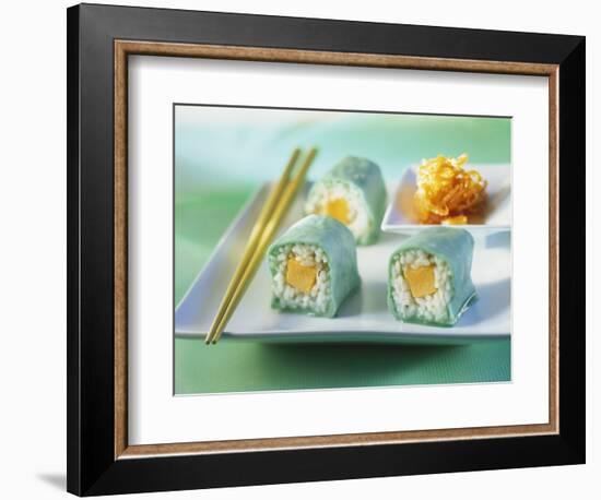 Sweet Maki with Marzipan and Melon-Ulrike Koeb-Framed Photographic Print