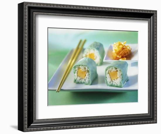 Sweet Maki with Marzipan and Melon-Ulrike Koeb-Framed Photographic Print