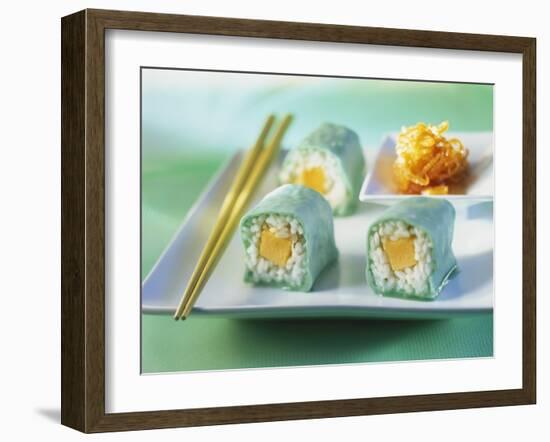 Sweet Maki with Marzipan and Melon-Ulrike Koeb-Framed Photographic Print