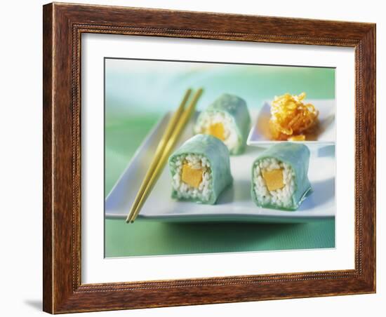 Sweet Maki with Marzipan and Melon-Ulrike Koeb-Framed Photographic Print