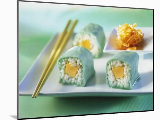 Sweet Maki with Marzipan and Melon-Ulrike Koeb-Mounted Photographic Print