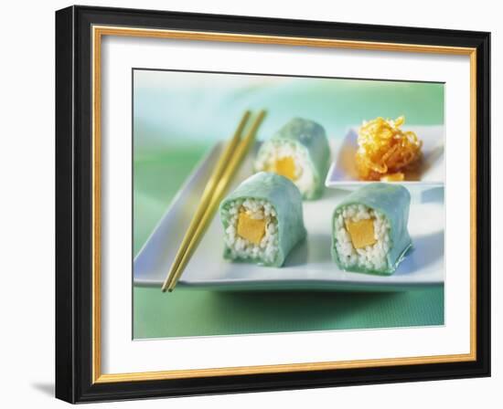 Sweet Maki with Marzipan and Melon-Ulrike Koeb-Framed Photographic Print