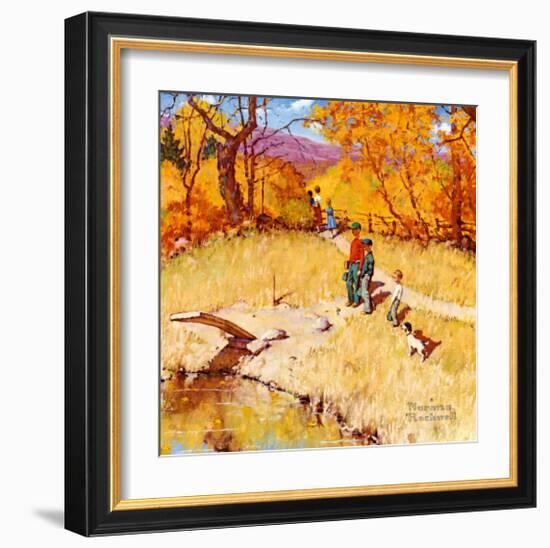 Sweet Memories-Norman Rockwell-Framed Art Print