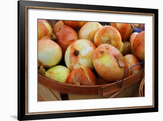 Sweet Onions at a Farmer's in Savannah, Georgia, USA-Joanne Wells-Framed Photographic Print