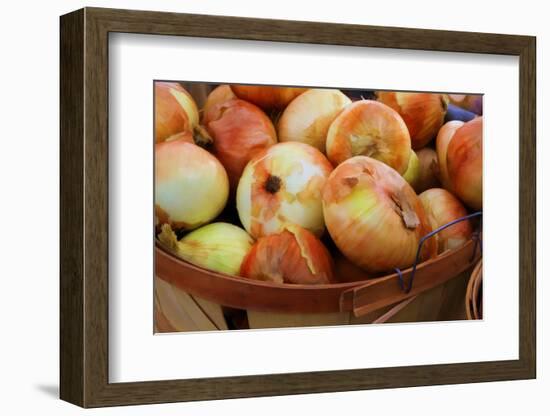 Sweet Onions at a Farmer's in Savannah, Georgia, USA-Joanne Wells-Framed Photographic Print