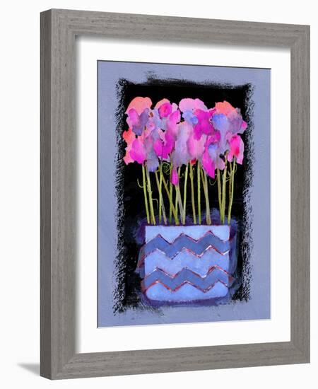 Sweet Peas, 2009-Clive Metcalfe-Framed Giclee Print