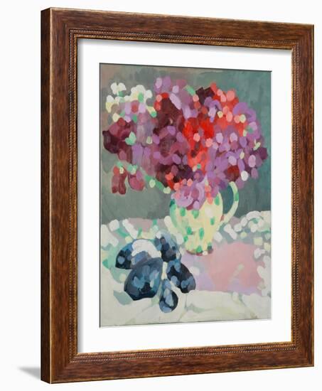 Sweet Peas and Seashells, 2006-Deborah Barton-Framed Giclee Print