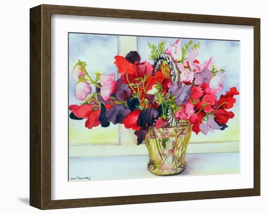 Sweet Peas in a Vase-Joan Thewsey-Framed Giclee Print