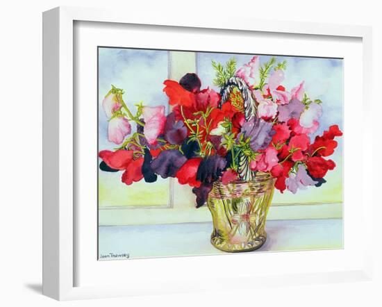 Sweet Peas in a Vase-Joan Thewsey-Framed Giclee Print