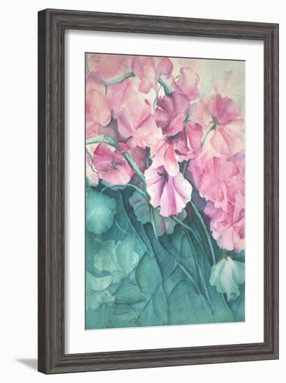 Sweet Peas, Pink Pride-Karen Armitage-Framed Giclee Print