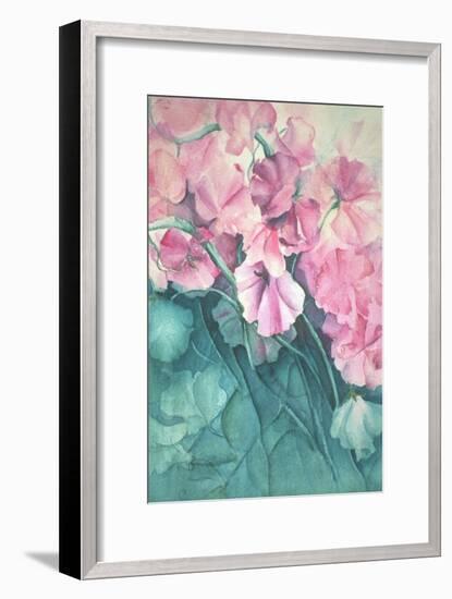 Sweet Peas, Pink Pride-Karen Armitage-Framed Giclee Print