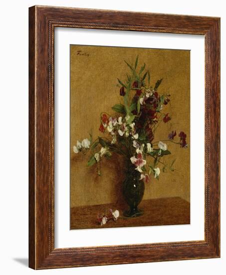 Sweet Peas. Pois de Senteur, 1888-Henri Fantin-Latour-Framed Giclee Print