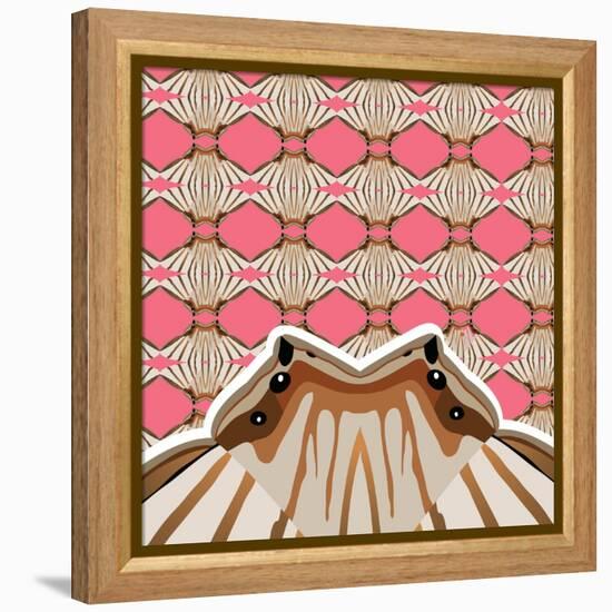 Sweet Pink Sensu-Belen Mena-Framed Premier Image Canvas