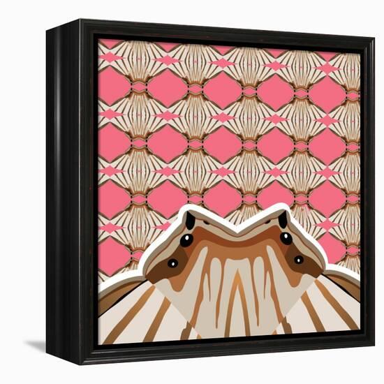 Sweet Pink Sensu-Belen Mena-Framed Premier Image Canvas