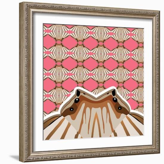 Sweet Pink Sensu-Belen Mena-Framed Giclee Print