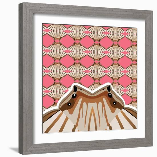 Sweet Pink Sensu-Belen Mena-Framed Giclee Print