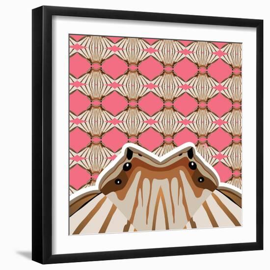 Sweet Pink Sensu-Belen Mena-Framed Giclee Print