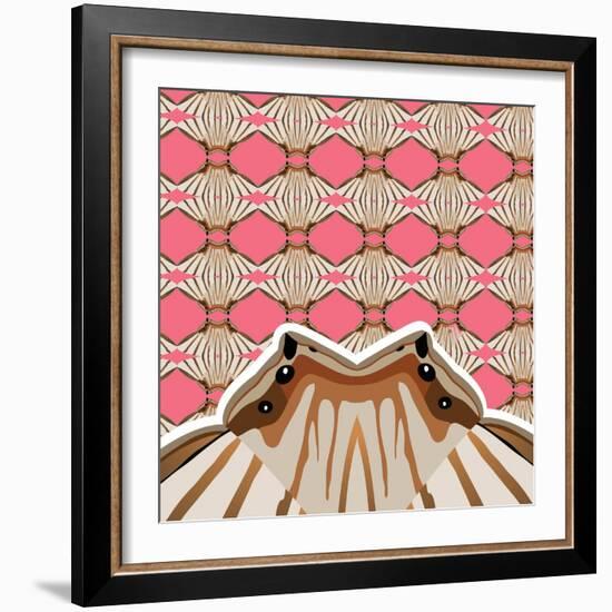 Sweet Pink Sensu-Belen Mena-Framed Giclee Print