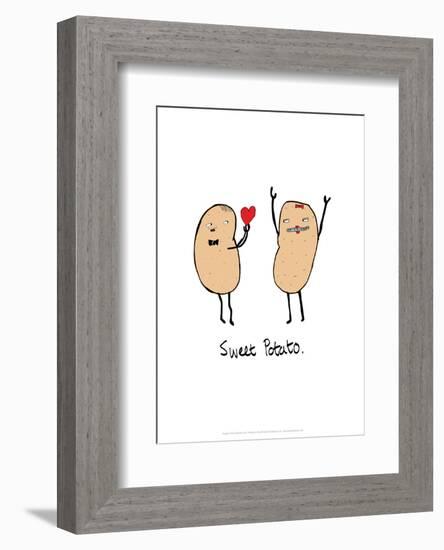 Sweet Potato - Tom Cronin Doodles Cartoon Print-Tom Cronin-Framed Giclee Print