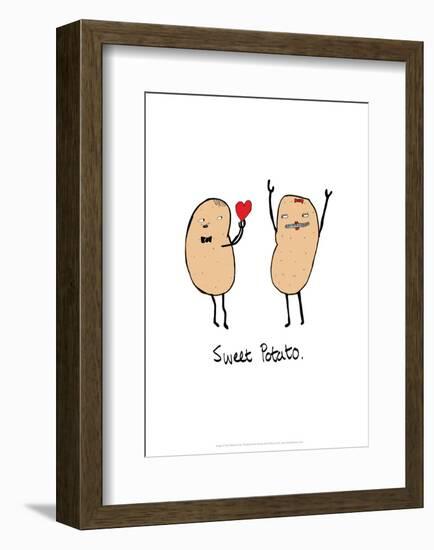 Sweet Potato - Tom Cronin Doodles Cartoon Print-Tom Cronin-Framed Giclee Print