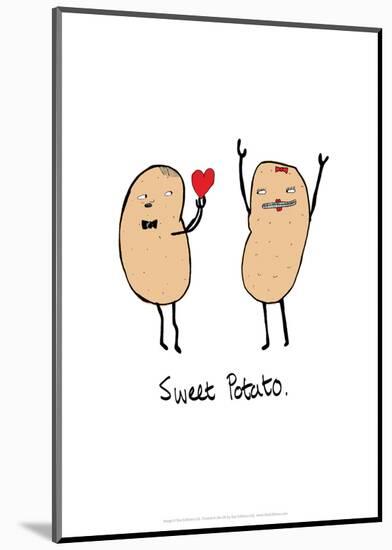 Sweet Potato - Tom Cronin Doodles Cartoon Print-Tom Cronin-Mounted Giclee Print