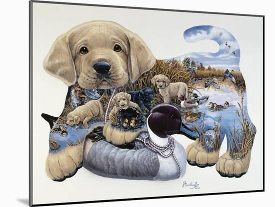 Sweet Puppy Tales-Jenny Newland-Mounted Giclee Print