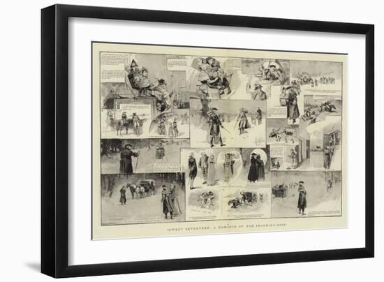 Sweet Seventeen, a Romance of the Coaching-Days-null-Framed Giclee Print