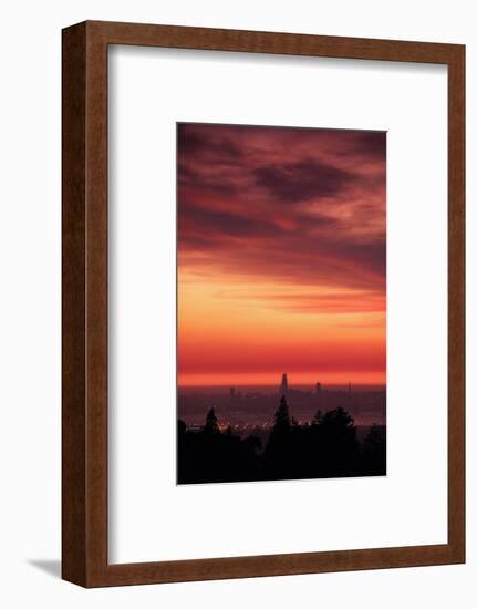 Sweet Silk Sunset Over San Francisco Golden Fire in the Sky-Vincent James-Framed Photographic Print