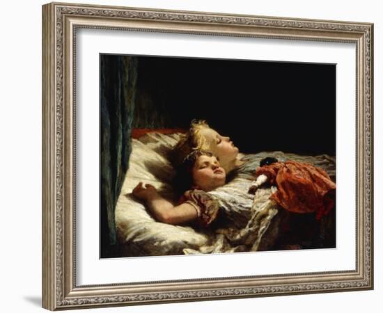 Sweet Slumber-Karl Wilhelm Friedrich Bauerle-Framed Giclee Print