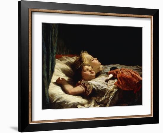 Sweet Slumber-Karl Wilhelm Friedrich Bauerle-Framed Giclee Print