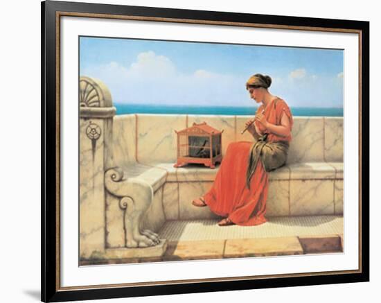 Sweet Sounds-John William Godward-Framed Art Print