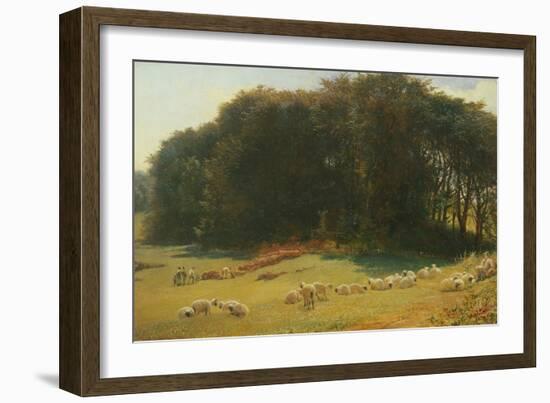 Sweet Summer Time, 1869 (Oil on Panel)-Richard Redgrave-Framed Giclee Print