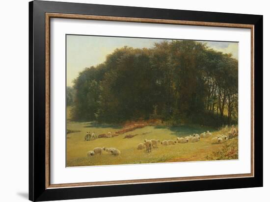 Sweet Summer Time, 1869 (Oil on Panel)-Richard Redgrave-Framed Giclee Print